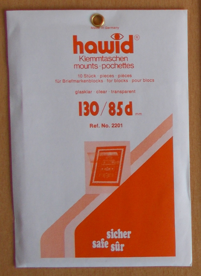 (image for) Hawid Stamp Mounts - Clear 130mm x 85mm Blocks - Click Image to Close